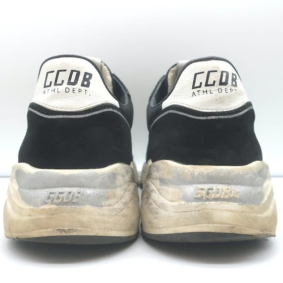 Golden Goose Running Sole Sneakers Black Suede Size 42 - Picture 8 of 12